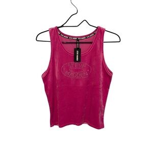 Steve Madden Tank Top &‎ Shorts Set Rhinestone Logo Loungewear 1X